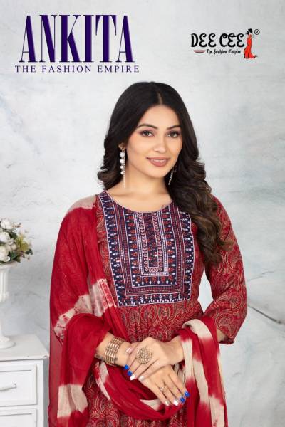 ANKITA BY DEECEE DESIGNER RAYON GHERA SALWAR SUIT WHOLESALER IN INDIA
